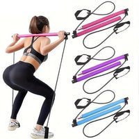 House Of Pilate v2 Premium Pilates Fitness Bar With Resistance Bands(Free Carry bag)